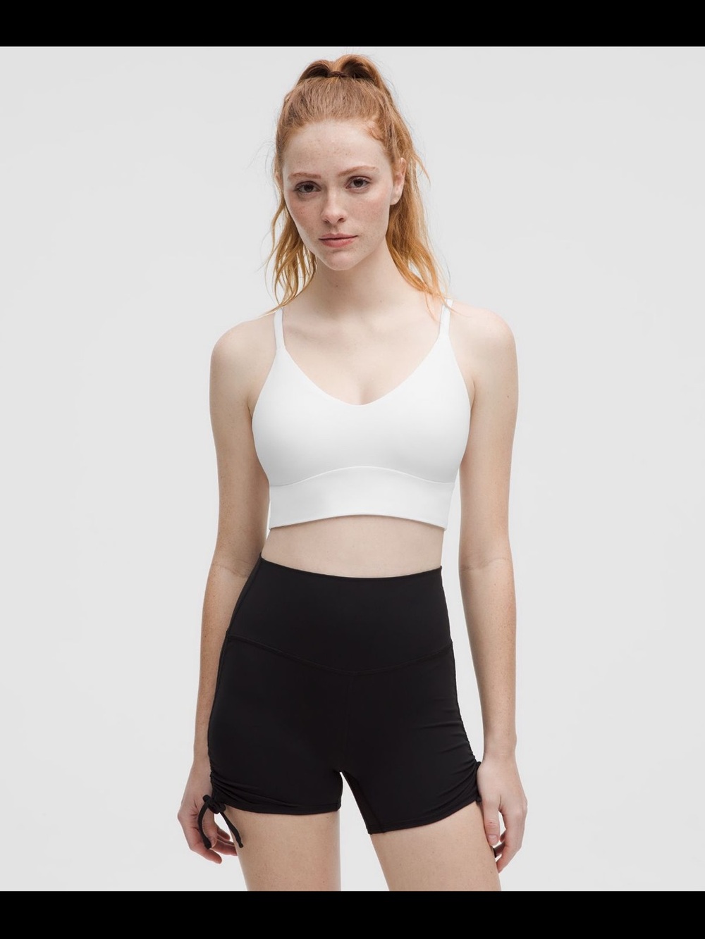 lululemon athletica Light ivory V-Neck Bralette with Thin Straps